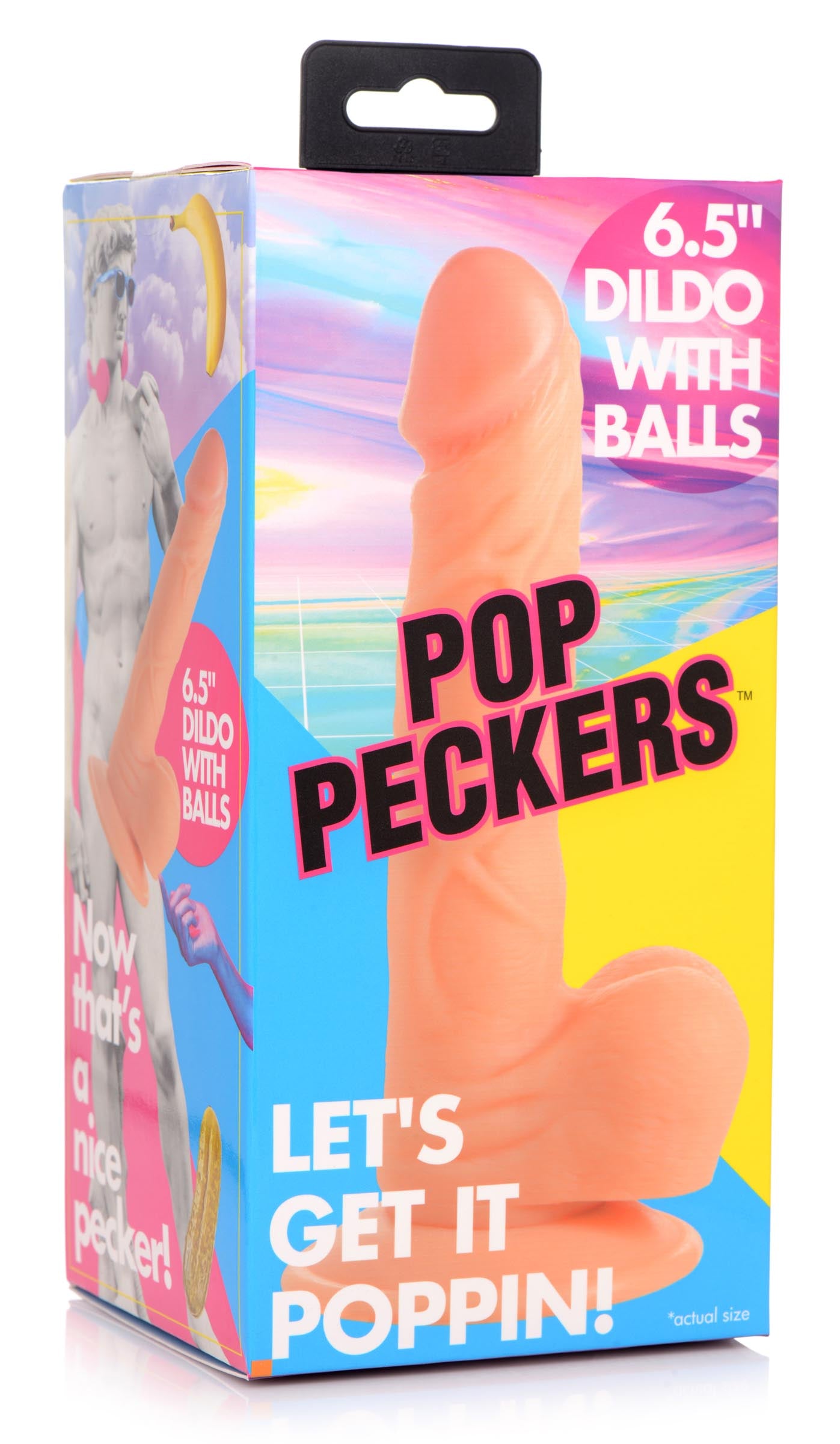 6.5 Inch Dildo with Balls - Light