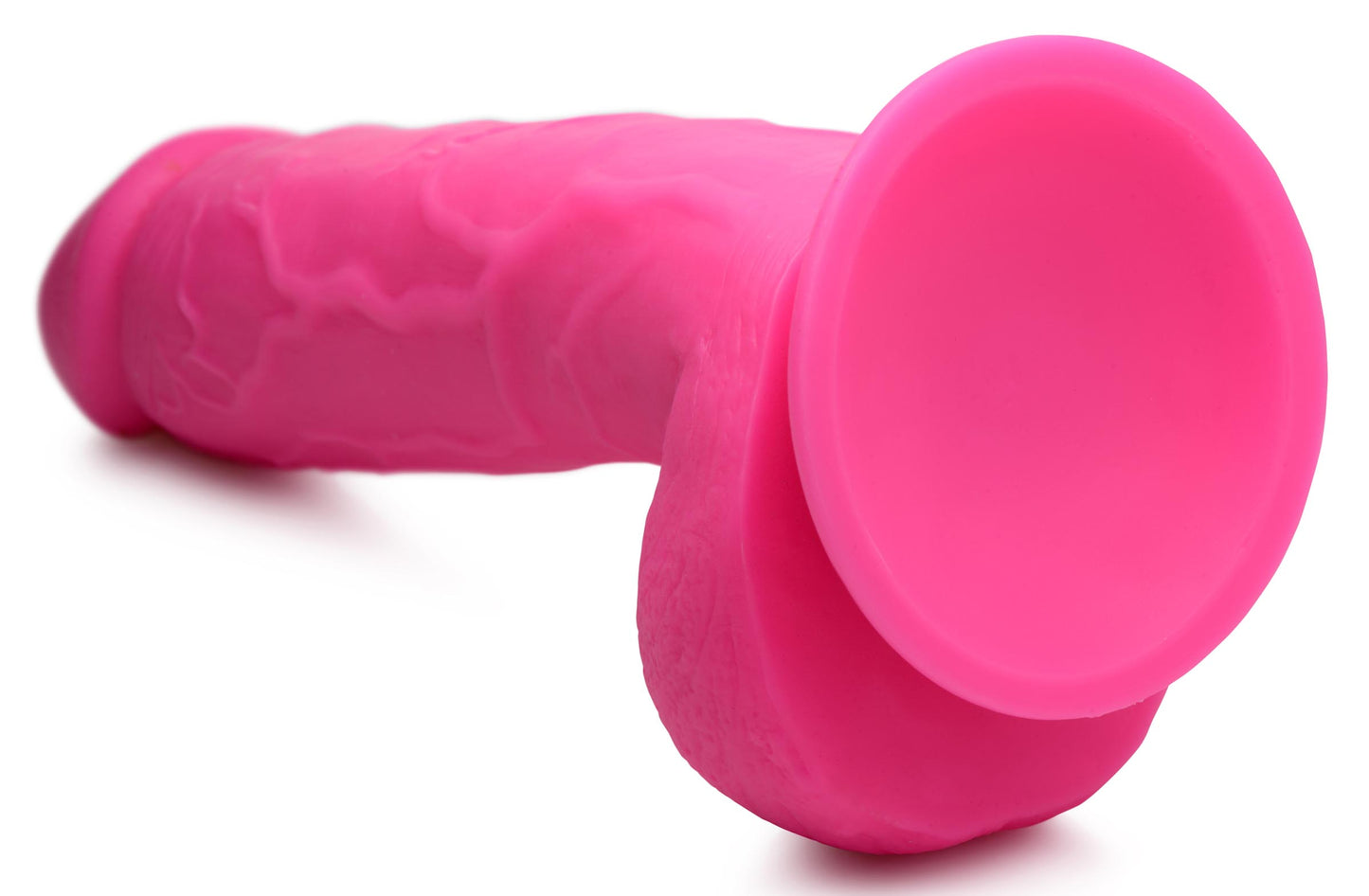 8.25 Inch Dildo with Balls - Pink