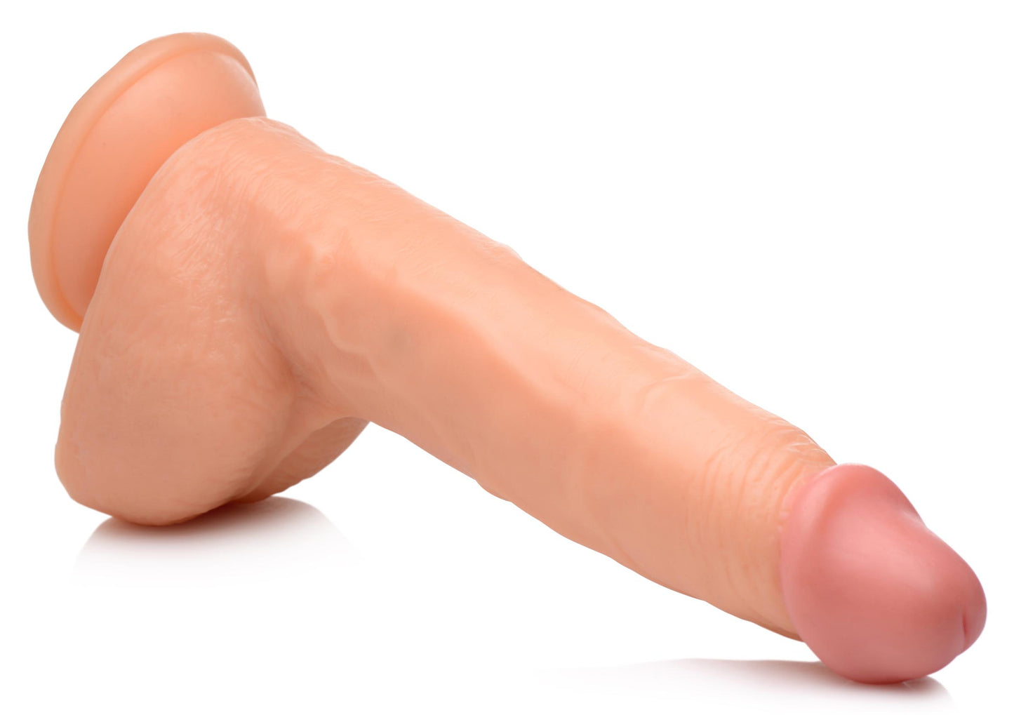 Beefy Brad 9 inch Dildo with Balls - Light