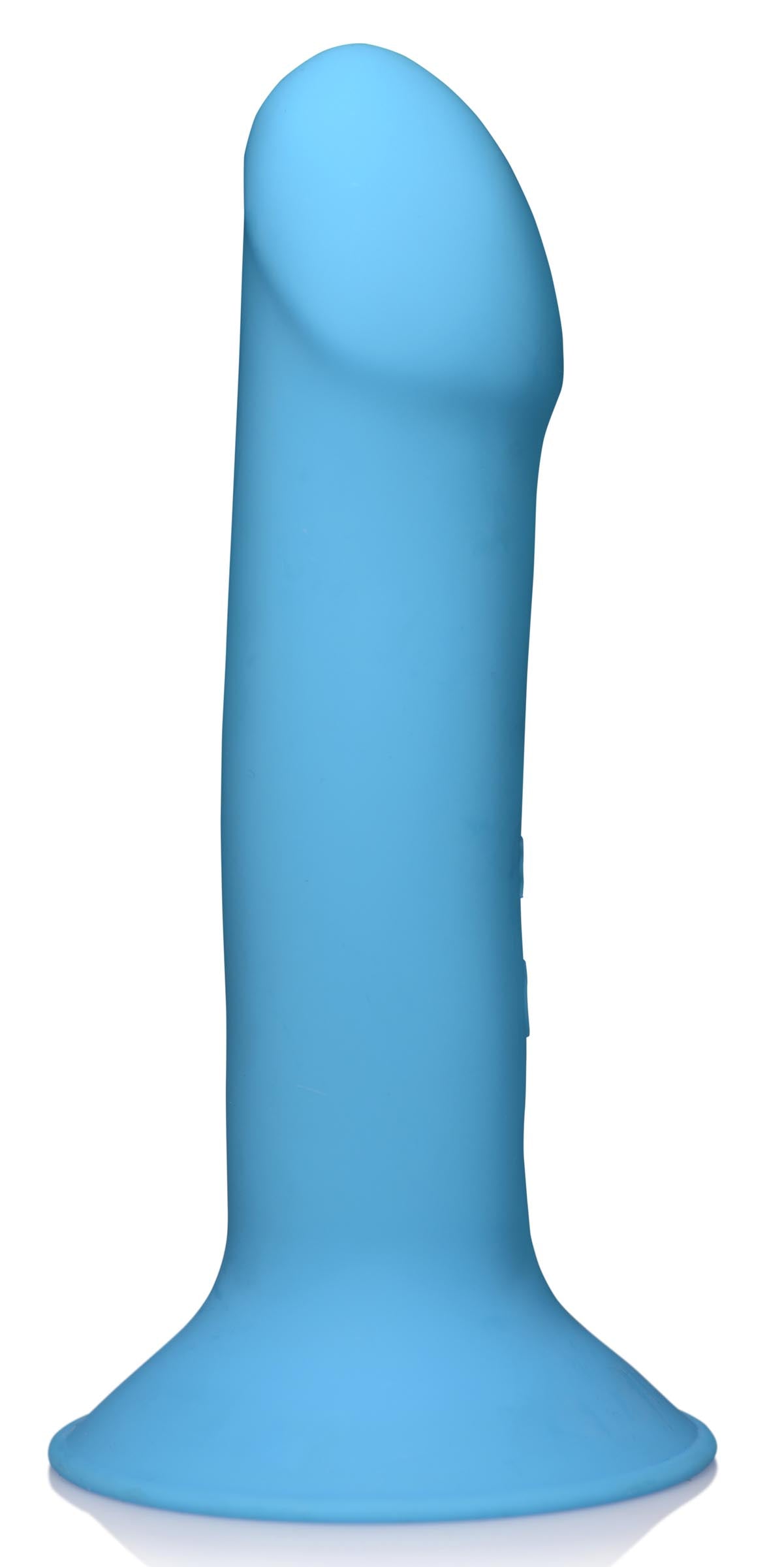 10X Squeezable Vibrating Dildo - Blue