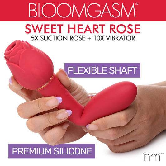 Bloomgasm Sweet Heart Rose Clit Suction Vibrator