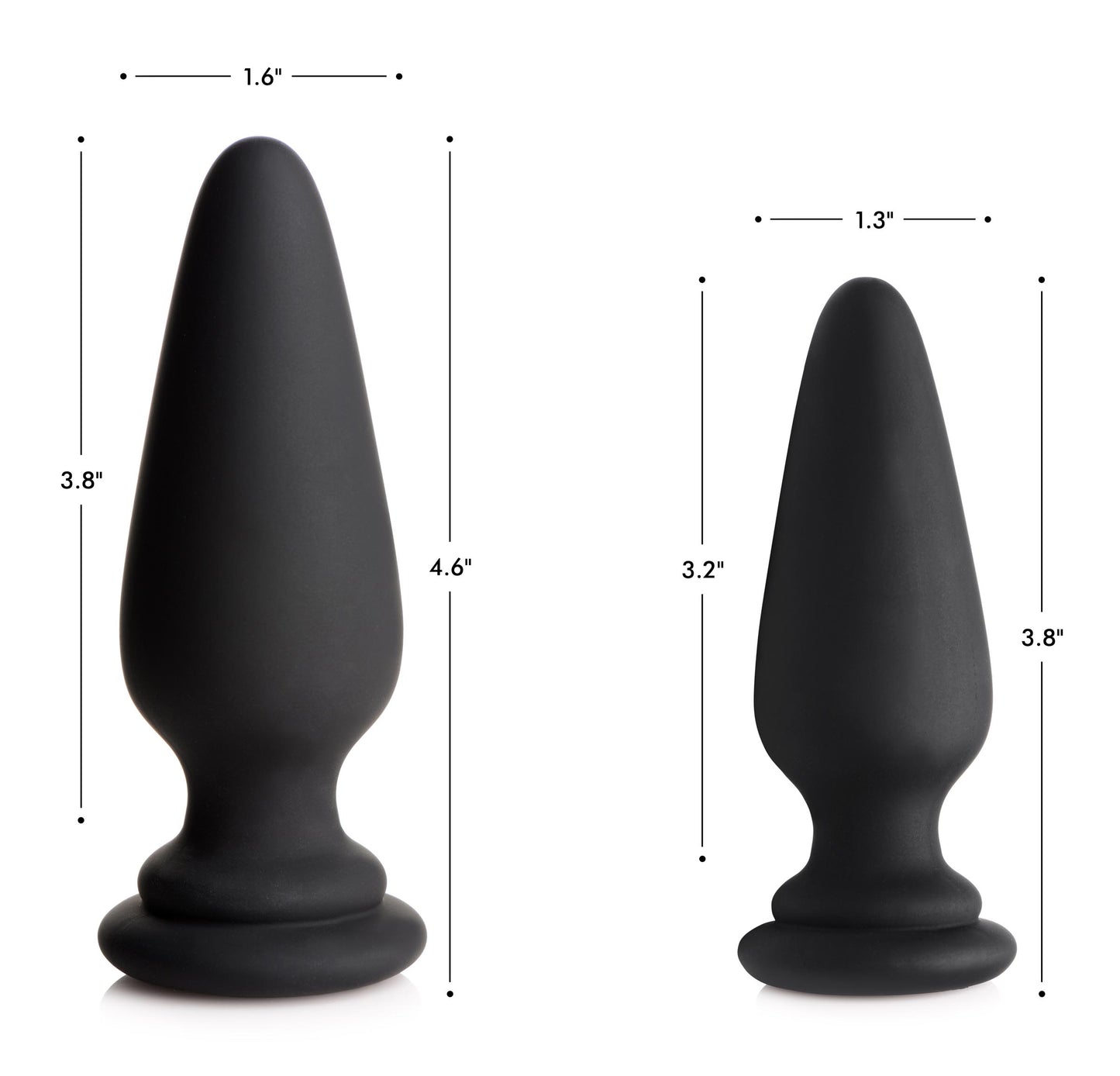 Interchangeable Silicone Anal Plug - Small