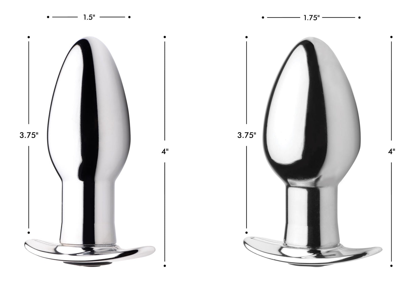 Chrome Blast 7X Rechargeable Butt Plug with Remote Control - Large