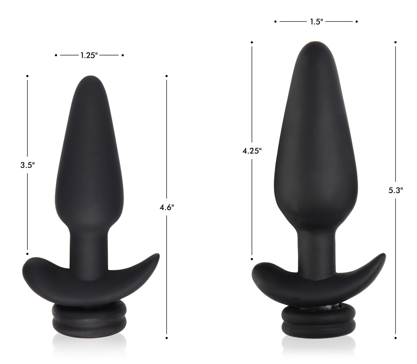 Large Vibrating Anal Plug with Interchangeable Bunny Tail - White