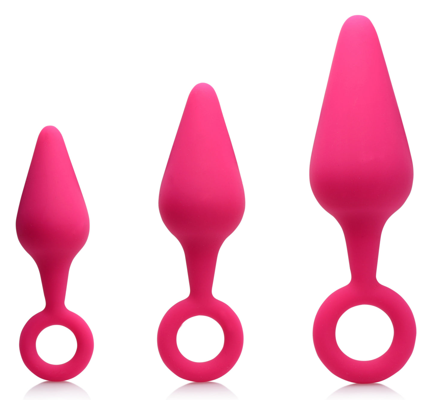 Rump Ringers 3 Piece Silicone Anal Plug Set - Pink