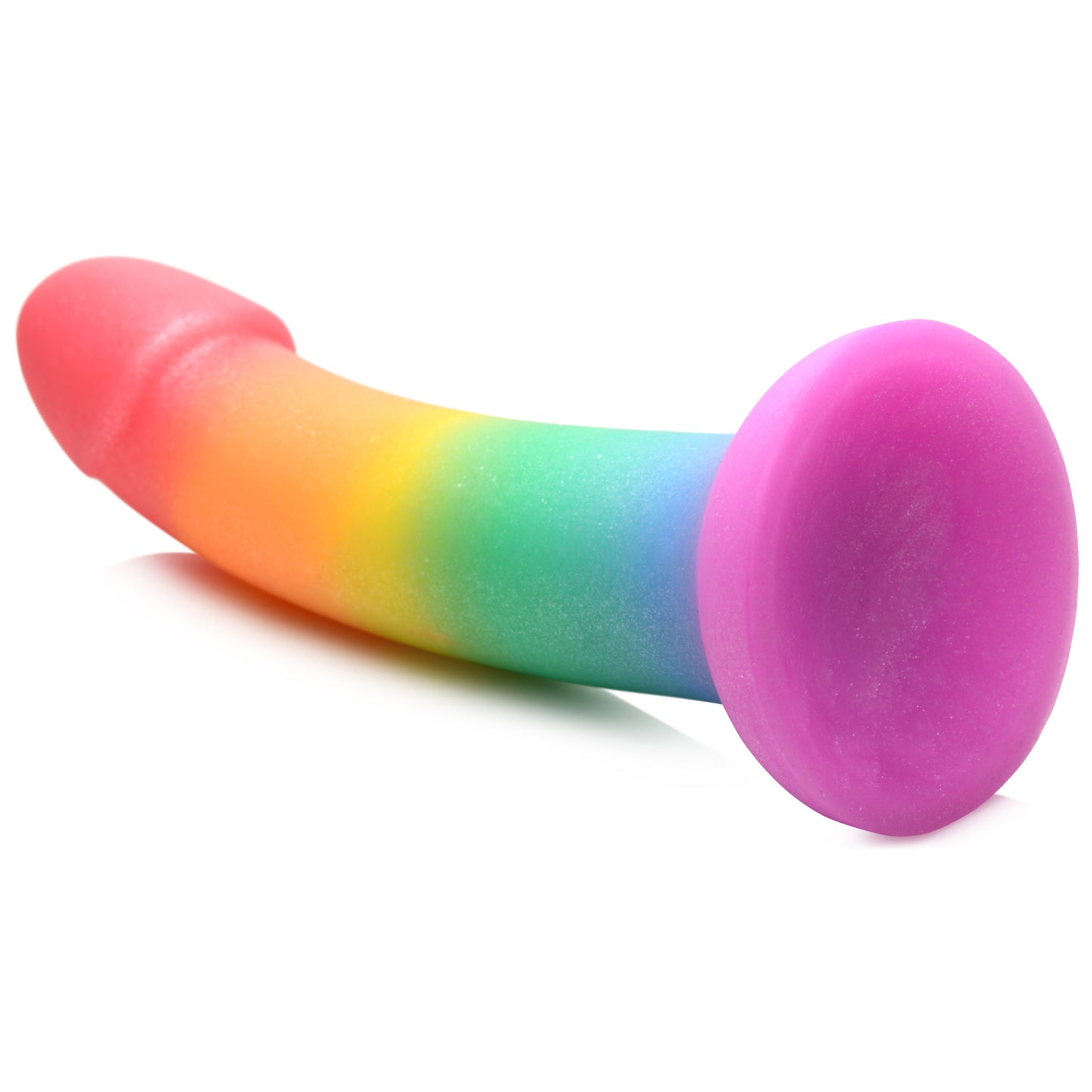 Phallic Rainbow Silicone Dildo