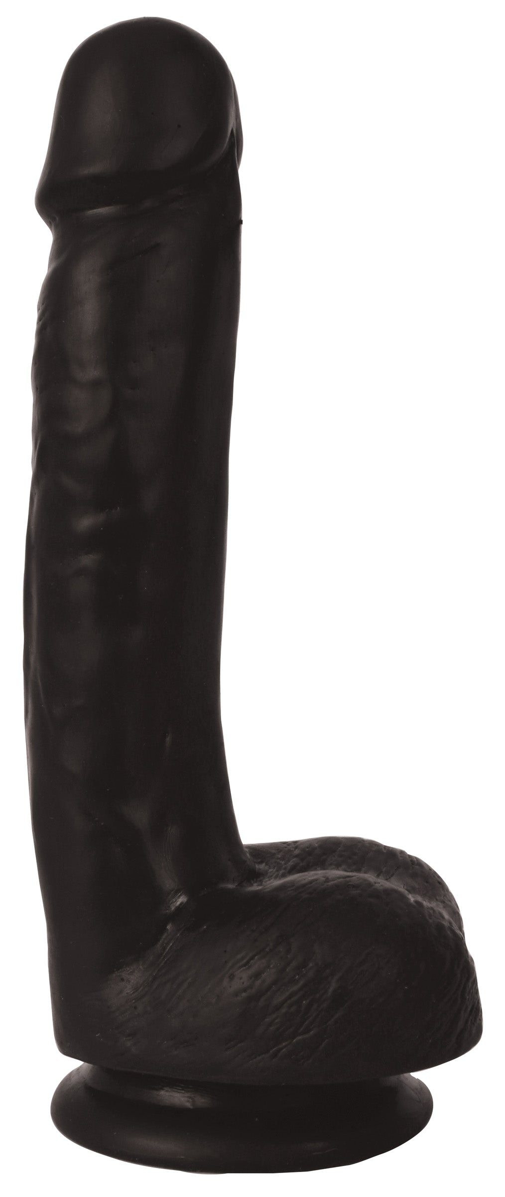 Thinz 7 Inch Slim Dildo with Balls - Black