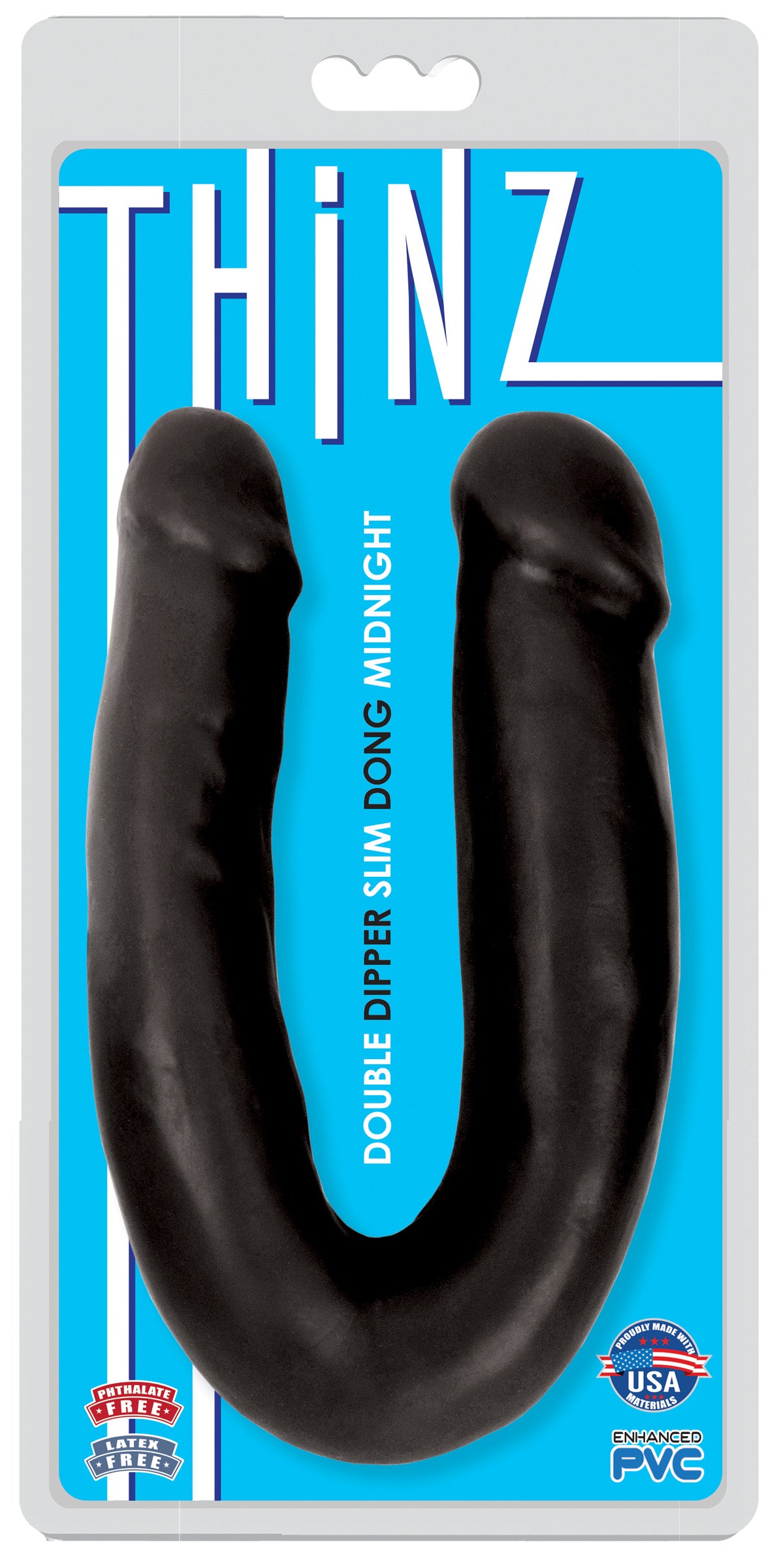 Double Dipper Slim Dildo - Dark