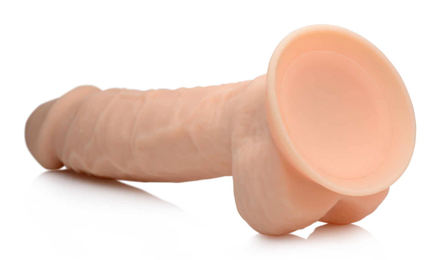 Silexpan Light Hypoallergenic Silicone Dildo with Balls - 8.5 Inch