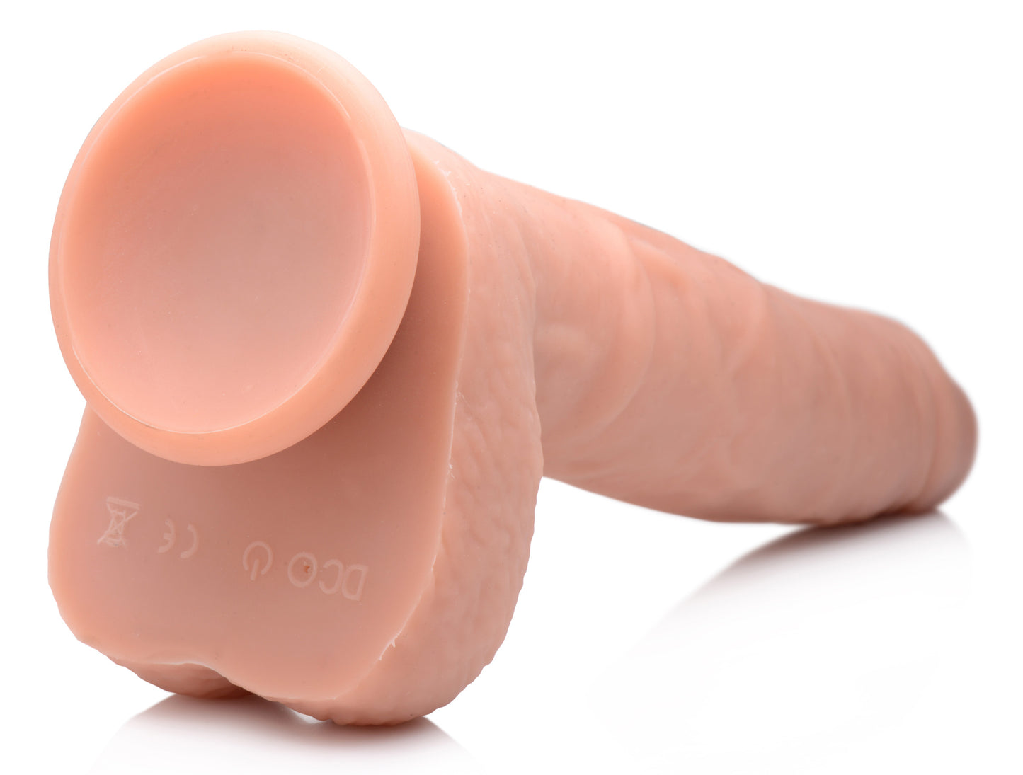 Vibrating & Thrusting Remote Control Silicone Dildo - 10 Inch