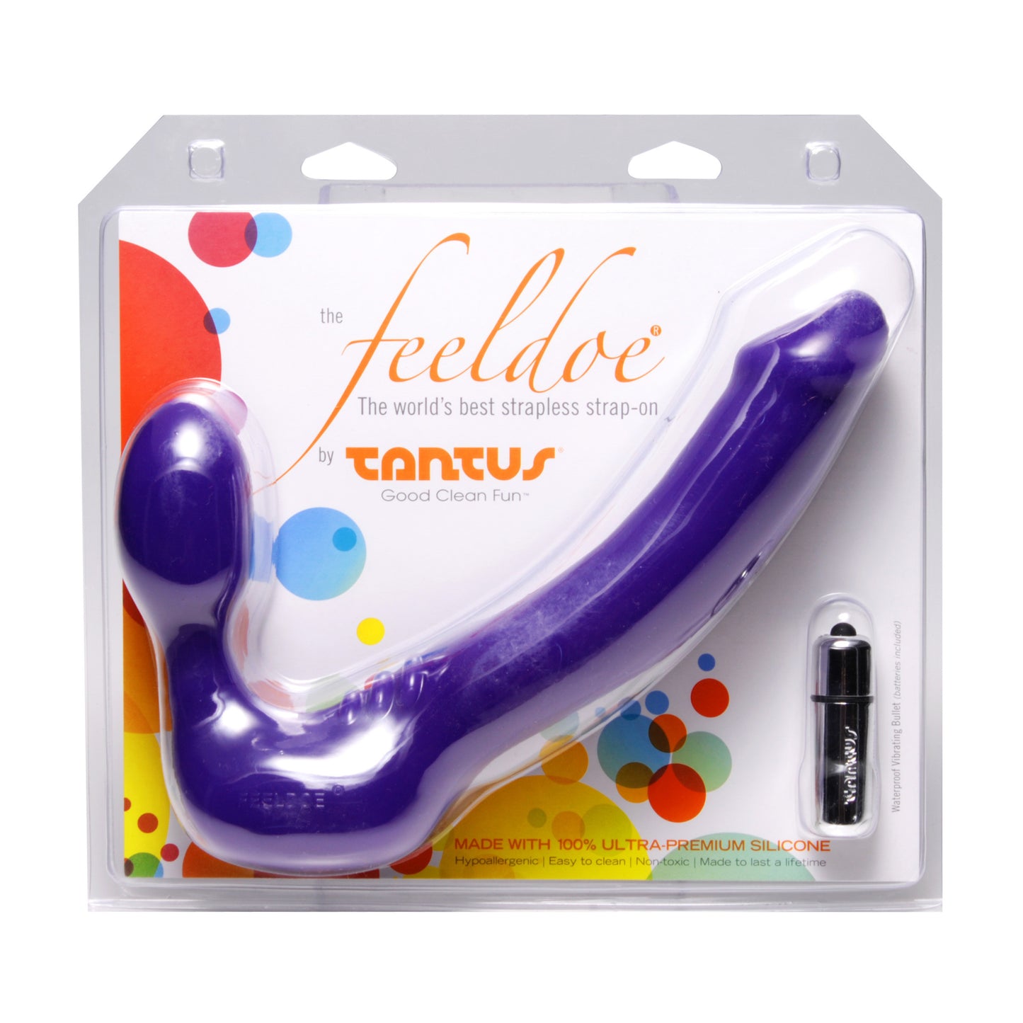 The FeelDoe Vibrating Silicone Harness Dildo